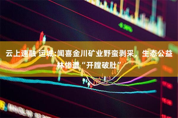 云上速融 运城:闻喜金川矿业野蛮剥采，生态公益林惨遭“开膛破肚”